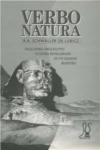 Verbo natura - Rene A. Schwaller de Lubicz - copertina