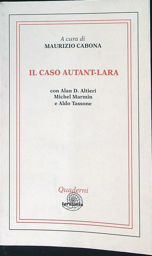 Il caso Autant-Lara - copertina