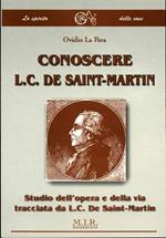 Conoscere L. C. De Saint-Martin