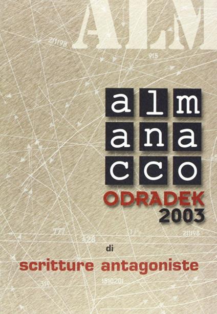 Almanacco Odradek 2003. Scritture antagoniste - copertina
