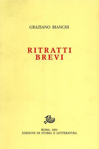 Ritratti brevi - Graziano Bianchi - copertina