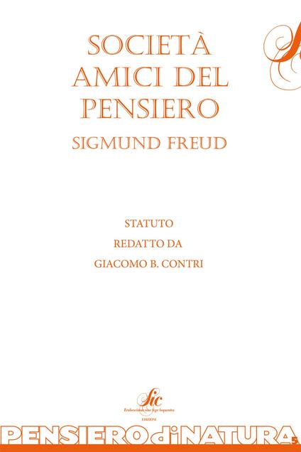 Società amici del pensiero - Giacomo B. Contri - copertina