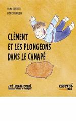 Clement et le plongeons dans le canape