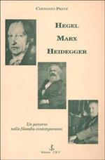 Hegel, Marx, Heidegger. Un percorso nella filosofia contemporanea
