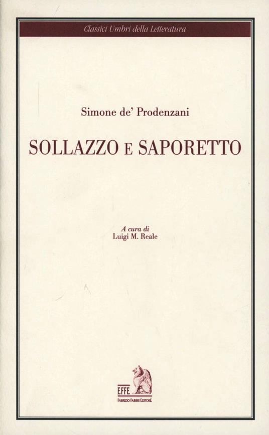 Sollazzo e Saporetto - Simone De'Prodenzani - copertina