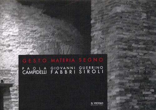 Gesto. Materia. Segno - copertina