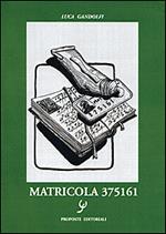 Matricola 375161