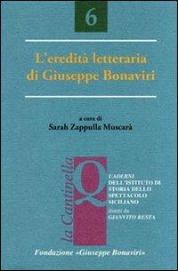 L' eredità letteraria di Giuseppe Bonaviri - copertina