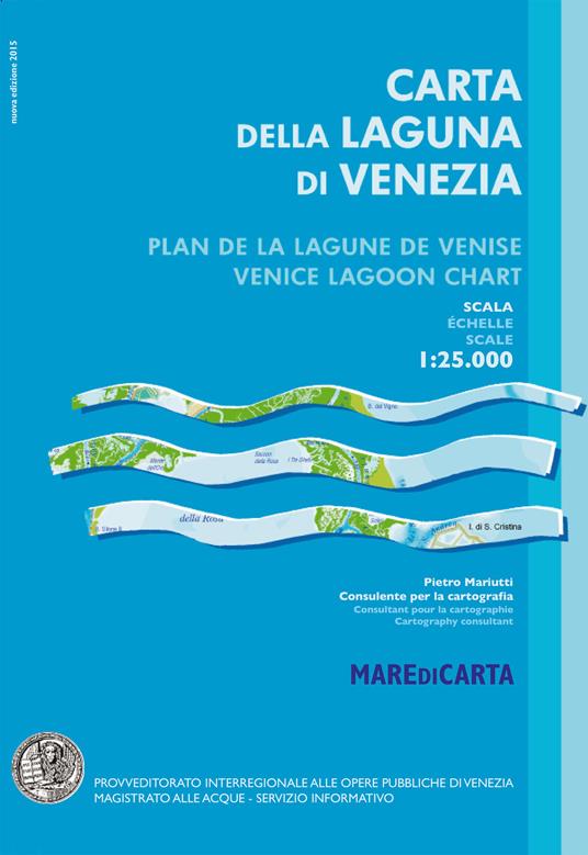 Carta della laguna di Venezia-Plan de la lagune de Venise-Venice lagoon chart. Ediz. multilingue - Pietro Mariutti - copertina