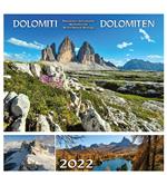 Dolomiti-Dolomiten 2022. Postkartenkalender/calendario cartoline da tavolo