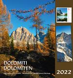 Dolomiti-Dolomiten 2022. Postkartenkalender HF/calendario cartoline da tavolo verticale