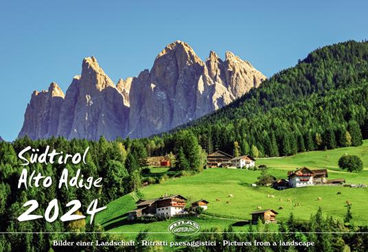 Südtirol Kalender 34x24 Ost cm formato orizzontale. Ediz. a colori - Peter Malfertheiner - copertina