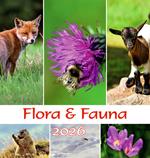 Flora-fauna calendario-Tiere- blumen Kalender 2026. Ediz. multilingue