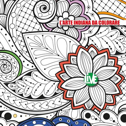 L' arte indiana da colorare - Barbara Fiorella - copertina