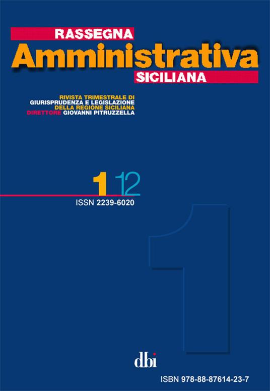 Rassegna amministrativa siciliana vol. 1-12 - DBI - ebook