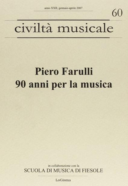 Piero Farulli. 90 anni per la musica - copertina