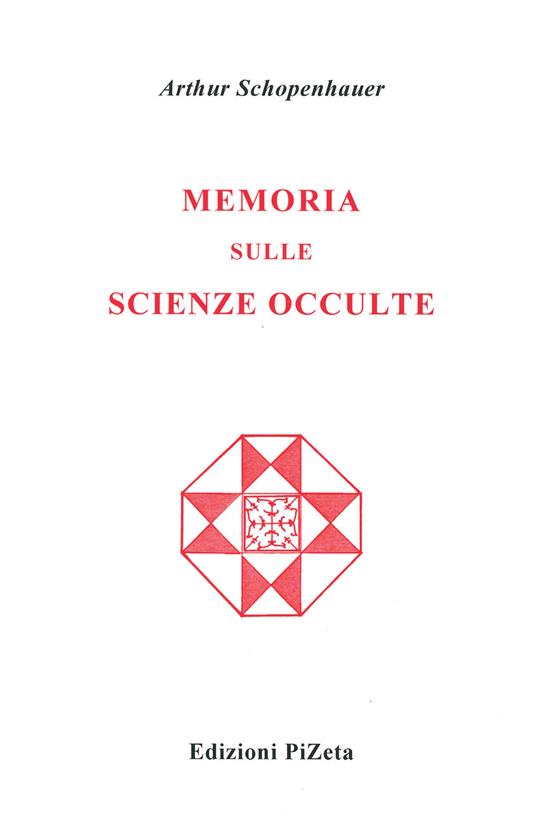 Memoria sulle scienze occulte - Arthur Schopenhauer - copertina