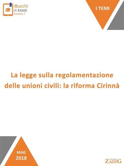 La legge sulla regolamentazione delle unioni civili: la riforma Cirinnà - Giulia Zoncheddu - ebook
