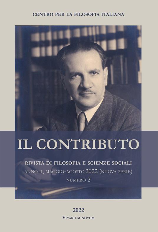Il contributo. Rivista di filosofia e scienze sociali (2022). Vol. 2: Maggio-agosto - copertina