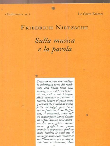 Sulla musica e la parola - Friedrich Nietzsche - 2