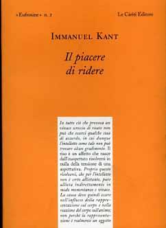 Il piacere di ridere. Testo a fronte tedesco - Immanuel Kant - copertina
