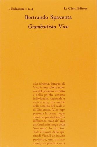 Giambattista Vico - Bertrando Spaventa - copertina
