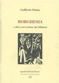 Borghesia e altre voci escluse dai sillabari - Goffredo Parise - copertina