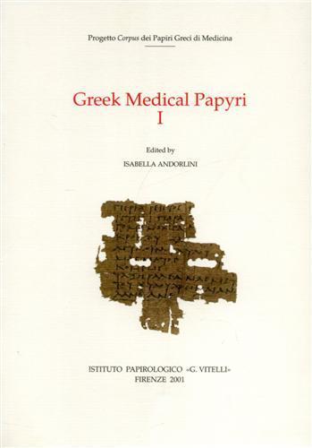 Greek medical papyri. Vol. 1 - copertina