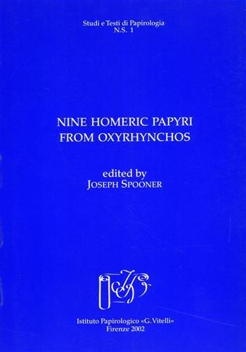 Nine Homeric papyri from Oxyrhynchos - copertina