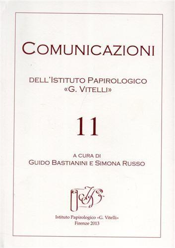 Comunicazioni dell'Istituto papirologico «G. Vitelli». Vol. 11 - copertina