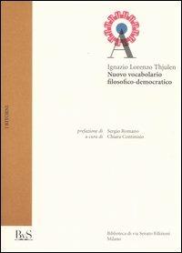 Nuovo vocabolario filosofico-democratico - Ignazio L. Thjulen - copertina