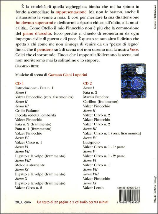 Pinocchio. Con 2 CD Audio - Carmelo Bene - 2