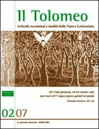 Il Tolomeo. Articoli, recensioni e inediti delle nuove letterature - copertina