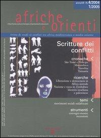 Afriche e orienti vol. 4 (2004)-1 (2005). Scritture dei conflitti - copertina