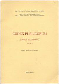 Codex publicorum (Codice del Piovego). Vol. 2 - copertina