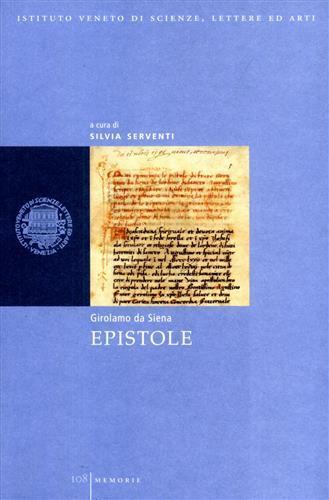 Epistole - Girolamo da Siena - copertina