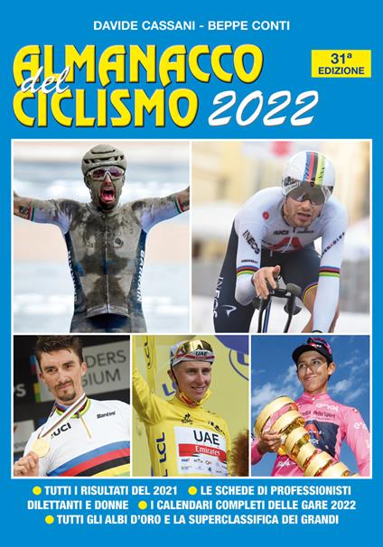 Almanacco del ciclismo 2022 - Davide Cassani,Beppe Conti - copertina