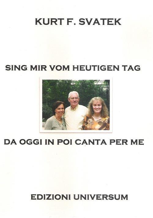 Da oggi in poi canta per me - Kurt F. Svatek - copertina
