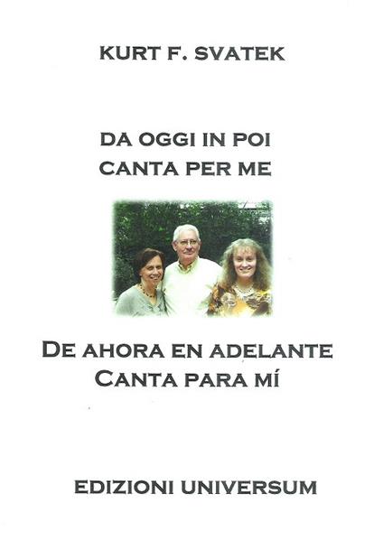 De ahora en delante canta para mí - Kurt F. Svatek - copertina