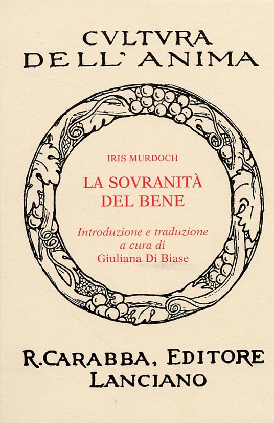 La sovranità del bene - Iris Murdoch - copertina