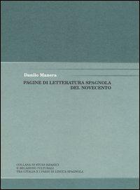 Pagine di letteratura spagnola del Novecento - Danilo Manera - copertina
