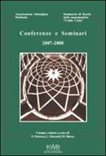 Conferenze e seminari 2007-2008 dell'Associazione Subalpina Mathesis