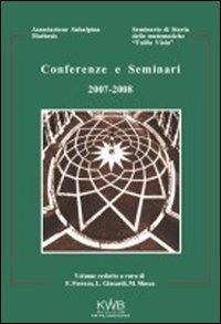 Conferenze e seminari 2007-2008 dell'Associazione Subalpina Mathesis - copertina
