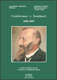 Conferenze e seminari (2008-2009) dall'associazione subalpina Mathesis - copertina