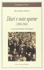 Diari e note sparse (1894-1964)