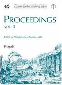 Proceedings. 39° Congresso internazionale di storia della medicina. Ediz. inglese - copertina