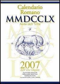Calendario romano MMDCCLX anno dell'Urbe, 2007 dell'era volgare - copertina
