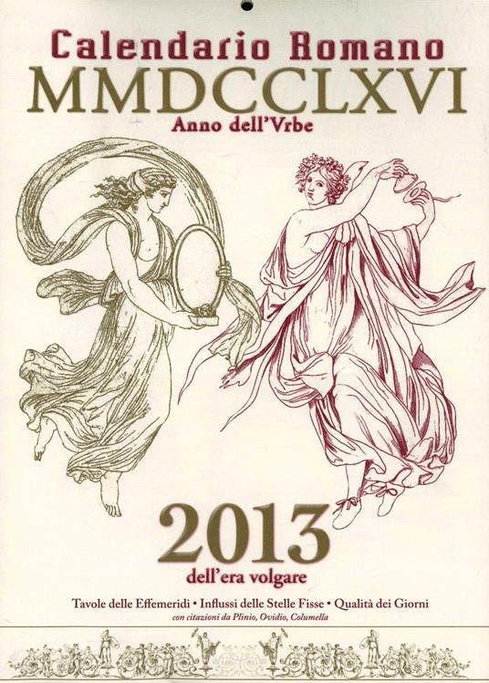 Calendario romano 2013 - copertina