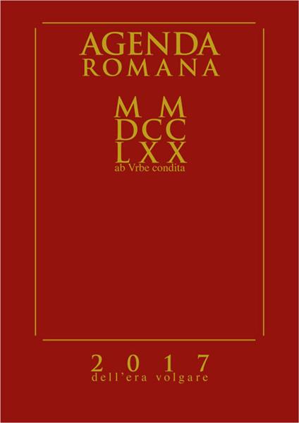 Agenda romana MMDCCLXX - copertina