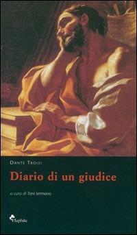 Diario di un giudice - Dante Troisi - copertina